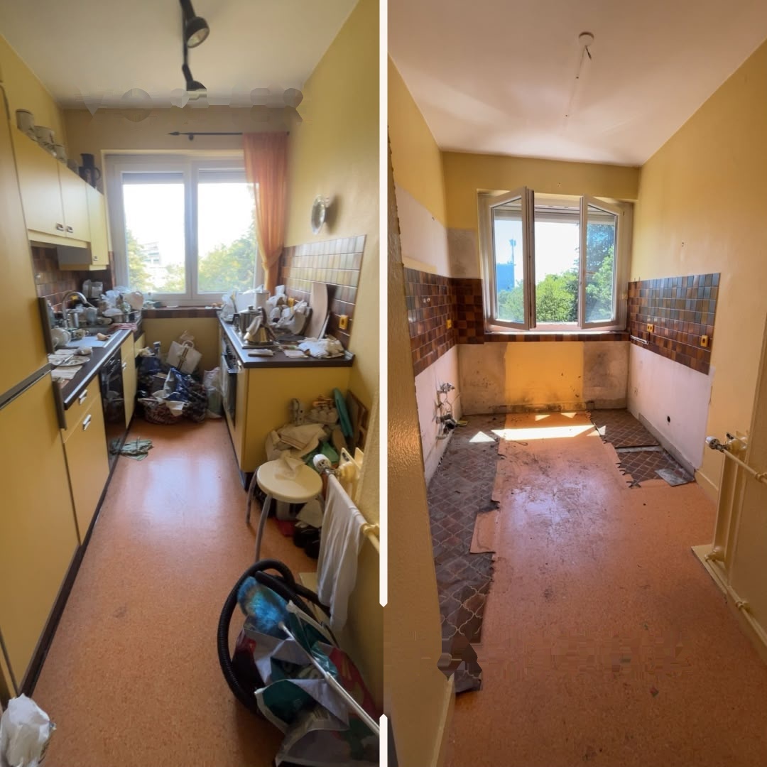 Entrümpelte Küche